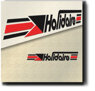 2 Color Holidair Trailer Decal